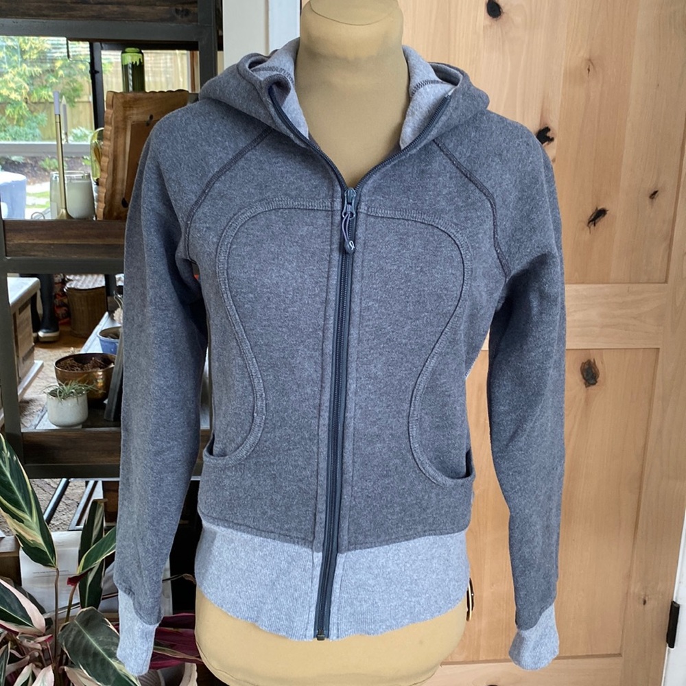 lululemon athletica Gray Zip-Up Hoodie